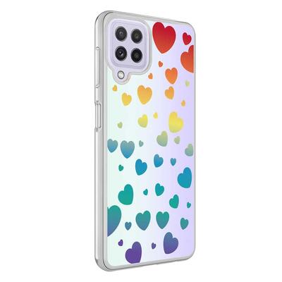 Microsonic Samsung Galaxy A12 Braille Feel Desenli Kılıf Heart