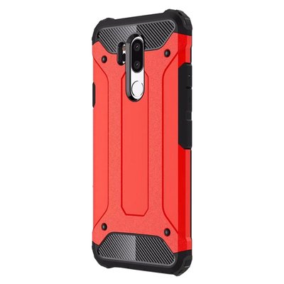 Microsonic LG G7 Kılıf Rugged Armor Kırmızı