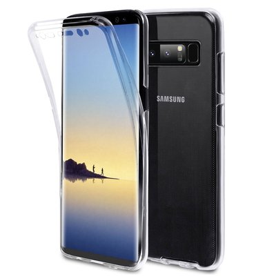 Microsonic Samsung Galaxy Note 8 Kılıf Komple Gövde Koruyucu Silikon Şeffaf