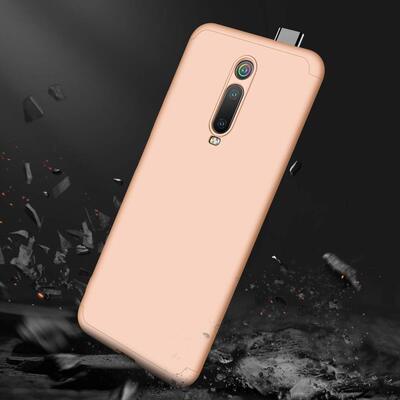 Microsonic Xiaomi Mi 9T Kılıf Double Dip 360 Protective AYS Gold