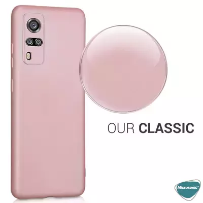 Microsonic Matte Silicone Vivo Y51 Kılıf Rose Gold