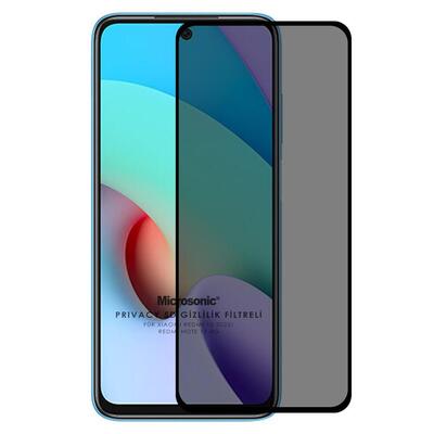 Microsonic Xiaomi Redmi Note 11 4G Invisible Privacy Kavisli Ekran Koruyucu Siyah