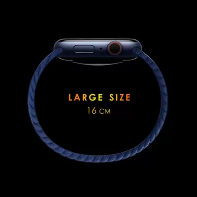 Microsonic Apple Watch Series 11 46mm Kordon, (Large Size, 160mm) Knitted Fabric Single Loop Pride Edition