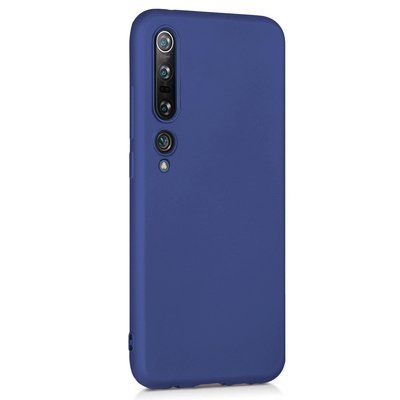 Microsonic Xiaomi Mi 10 Kılıf Matte Silicone Lacivert