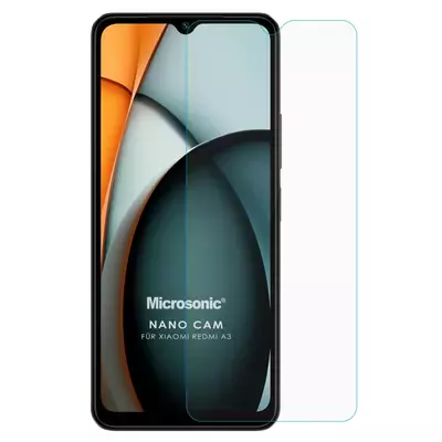 Microsonic Xiaomi Redmi A3 Nano Glass Cam Ekran Koruyucu
