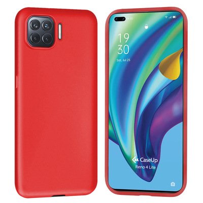 CaseUp Oppo Reno 4 Lite Kılıf Matte Surface Kırmızı