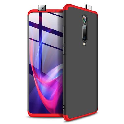 Microsonic Xiaomi Mi 9T Kılıf Double Dip 360 Protective AYS Siyah - Kırmızı