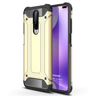 Microsonic Xiaomi Redmi K30 Kılıf Rugged Armor Gold