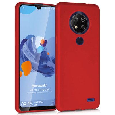 Microsonic Reeder P13 Blue Max 2020 Kılıf Matte Silicone Kırmızı