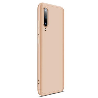 Microsonic Xiaomi Mi A3 Kılıf Double Dip 360 Protective AYS Gold