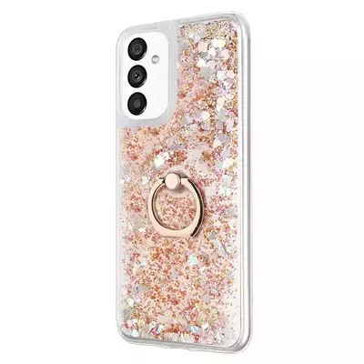 Microsonic Samsung Galaxy A13 5G Kılıf Glitter Liquid Holder Gold