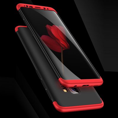 Microsonic Samsung Galaxy S9 Plus Kılıf Double Dip 360 Protective AYS Kırmızı