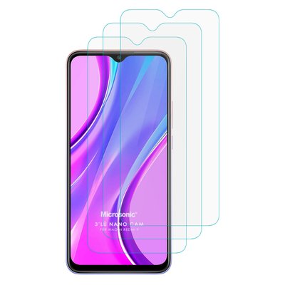 Microsonic Xiaomi Redmi 9 Nano Ekran Koruyucu (3'lü Paket)