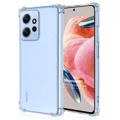 Microsonic Xiaomi Redmi Note 12 4G Kılıf Anti Shock Silikon Şeffaf