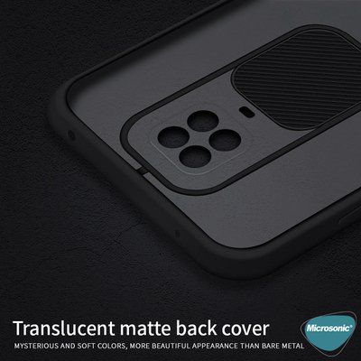 Microsonic Xiaomi Redmi Note 9S Kılıf Slide Camera Lens Protection Turkuaz