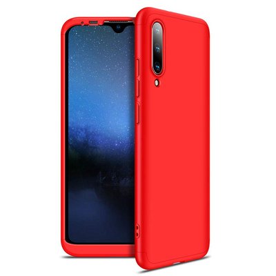 Microsonic Xiaomi Mi A3 Kılıf Double Dip 360 Protective AYS Kırmızı