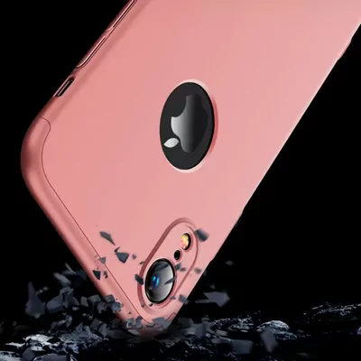 Microsonic Apple iPhone XR (6.1'') Kılıf Double Dip 360 Protective Gold