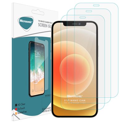 Microsonic Apple iPhone 12 Pro Nano Ekran Koruyucu (3'lü Paket)