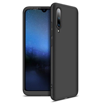 Microsonic Xiaomi Mi A3 Kılıf Double Dip 360 Protective AYS Siyah