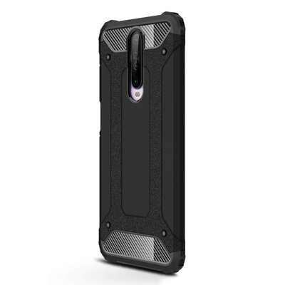 Microsonic Xiaomi Redmi K30 Kılıf Rugged Armor Siyah