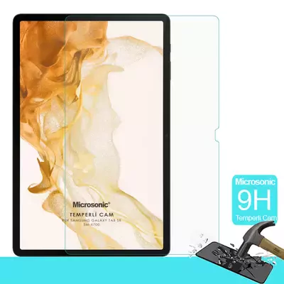 Microsonic Samsung Galaxy Tab S10 FE Tempered Glass Cam Ekran Koruyucu