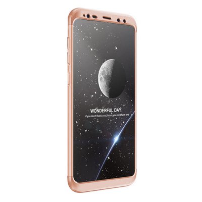 Microsonic Samsung Galaxy S9 Kılıf Double Dip 360 Protective AYS Rose Gold