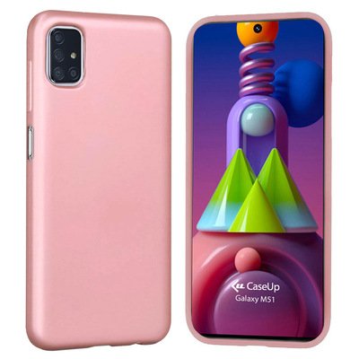 CaseUp Samsung Galaxy M51 Kılıf Matte Surface Rose Gold