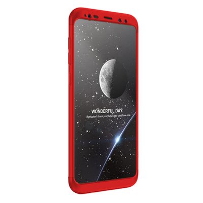 Microsonic Samsung Galaxy S9 Kılıf Double Dip 360 Protective AYS Kırmızı