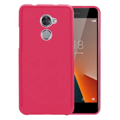 Microsonic Vodafone Smart V8 Kılıf Transparent Soft Pembe