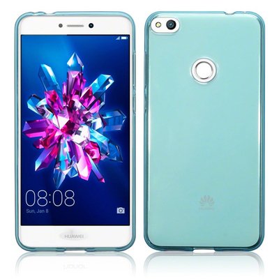 Caseup Huawei P9 Lite 2017 Kılıf Transparent Soft Mavi