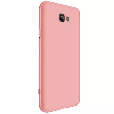 Microsonic Samsung Galaxy J7 Prime Kılıf Double Dip 360 Protective Rose Gold