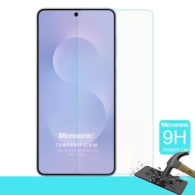 Microsonic Samsung Galaxy S25 Edge Tempered Glass Cam Ekran Koruyucu