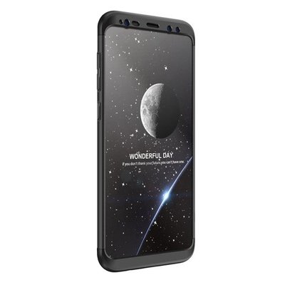 Microsonic Samsung Galaxy S9 Kılıf Double Dip 360 Protective AYS Siyah