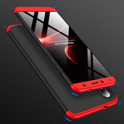 Microsonic Xiaomi Redmi 7A Kılıf Double Dip 360 Protective AYS Siyah - Mavi