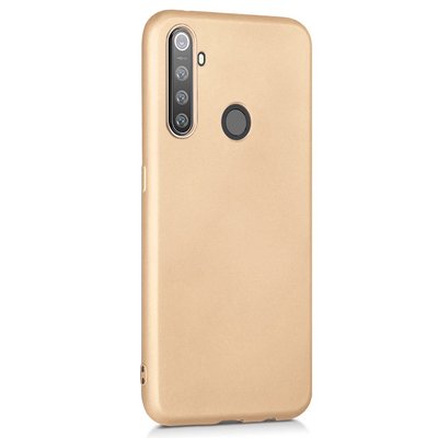 Microsonic Realme 5 Pro Kılıf Matte Silicone Gold