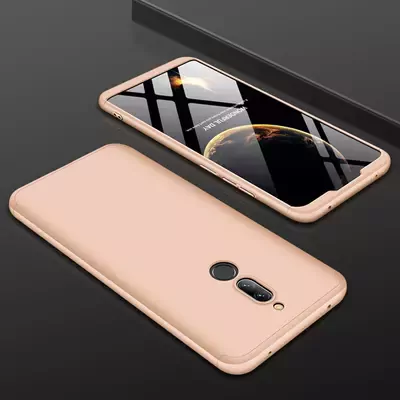 Microsonic Xiaomi Redmi 8 Kılıf Double Dip 360 Protective Gold