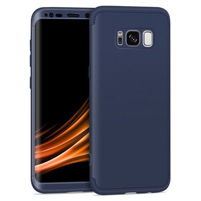 Microsonic Samsung Galaxy S8 Plus Kılıf Double Dip 360 Protective AYS Lacivert