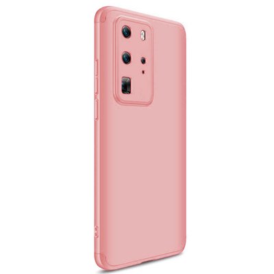 Microsonic Huawei P40 Pro Kılıf Double Dip 360 Protective AYS Rose Gold