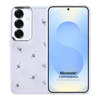 Microsonic Samsung Galaxy S24 Kılıf PrettyCharm Tulip