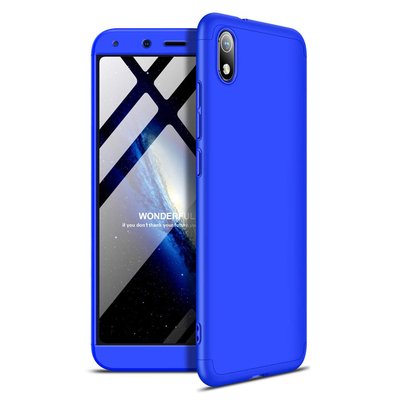 Microsonic Xiaomi Redmi 7A Kılıf Double Dip 360 Protective AYS Mavi