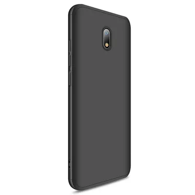 Microsonic Xiaomi Redmi 8A Kılıf Double Dip 360 Protective Siyah