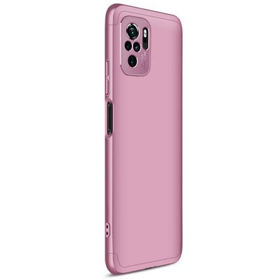 Microsonic Xiaomi Redmi Note 10S Kılıf Double Dip 360 Protective AYS Rose Gold