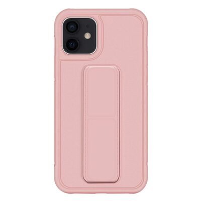 Microsonic Apple iPhone 12 Kılıf Hand Strap Rose Gold