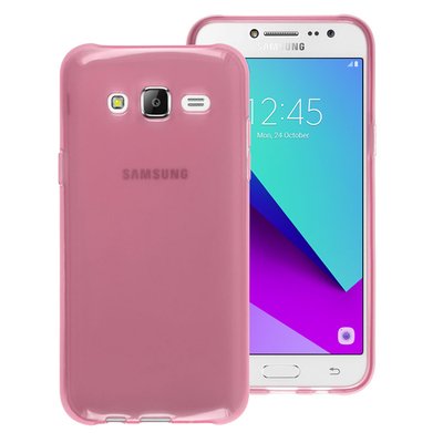 Microsonic Samsung Grand Prime Plus Kılıf Transparent Soft Pembe