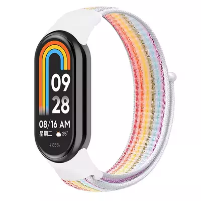 Microsonic Xiaomi Mi Band 8 Hasırlı Kordon Woven Sport Loop Renkli