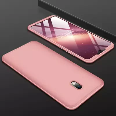 Microsonic Xiaomi Redmi 8A Kılıf Double Dip 360 Protective Rose Gold