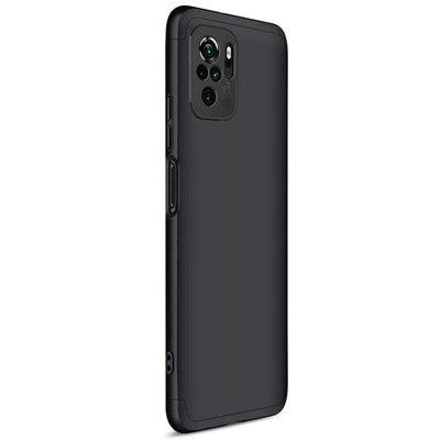 Microsonic Xiaomi Redmi Note 10S Kılıf Double Dip 360 Protective AYS Siyah