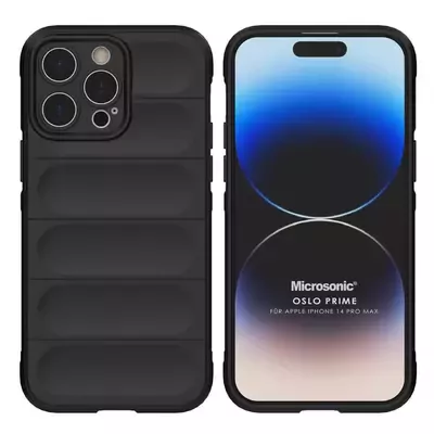 Microsonic Apple iPhone 14 Pro Max Kılıf Oslo Prime Siyah