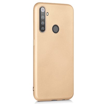 Microsonic Realme 5i Kılıf Matte Silicone Gold