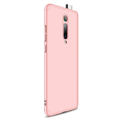 Microsonic Xiaomi Redmi K20 Kılıf Double Dip 360 Protective AYS Rose Gold